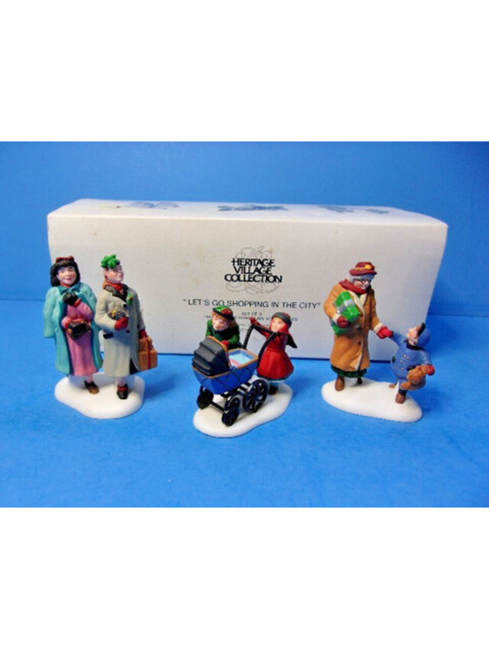 Heritage Village Collection 'Let's Go Shopping in the City' Set of 3 Figures